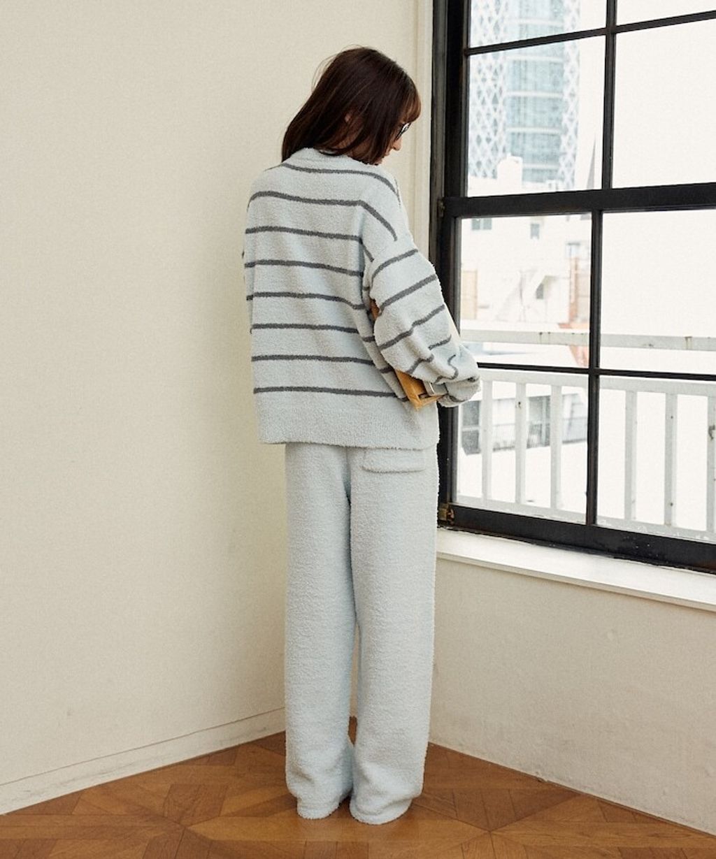 MARY QUANT 保暖蓬鬆柔軟親膚絨毛居家套裝(上衣＋長褲)_34