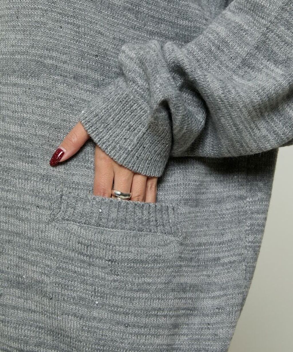 MARY QUANT 亮片點綴中針距柔軟針織開襟外套_56