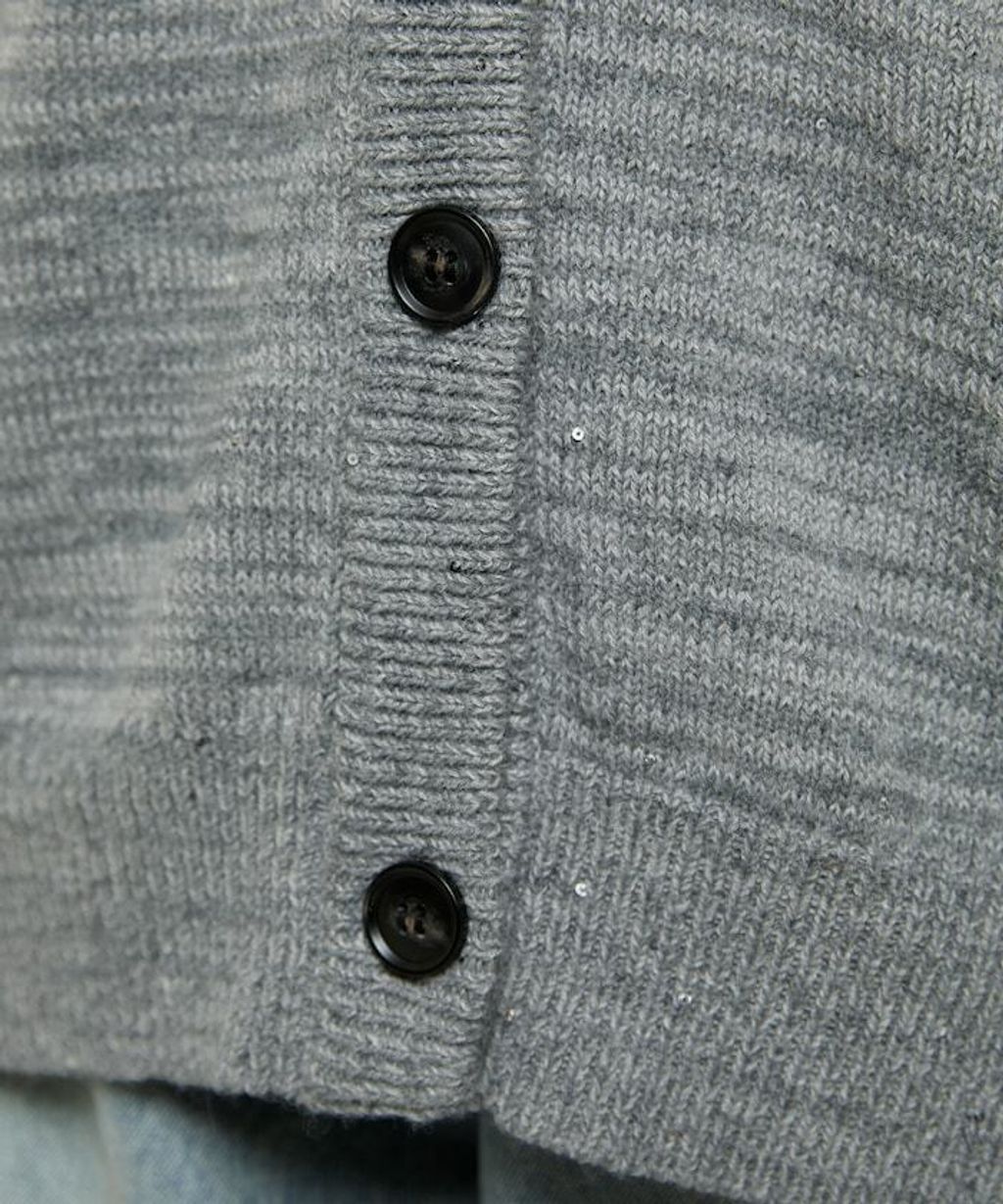 MARY QUANT 亮片點綴中針距柔軟針織開襟外套_55