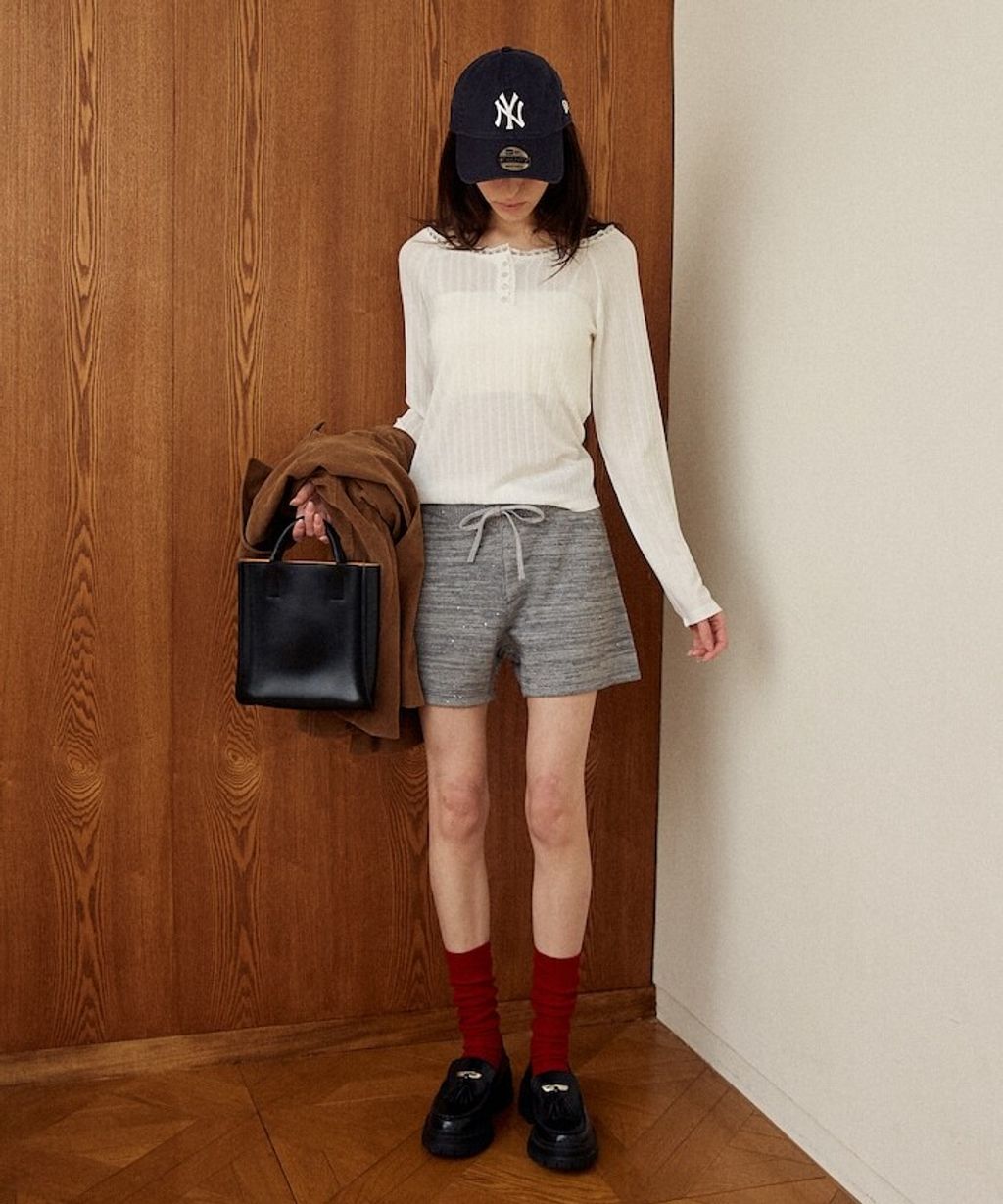 MARY QUANT 亮片點綴柔軟親膚針織短褲_11