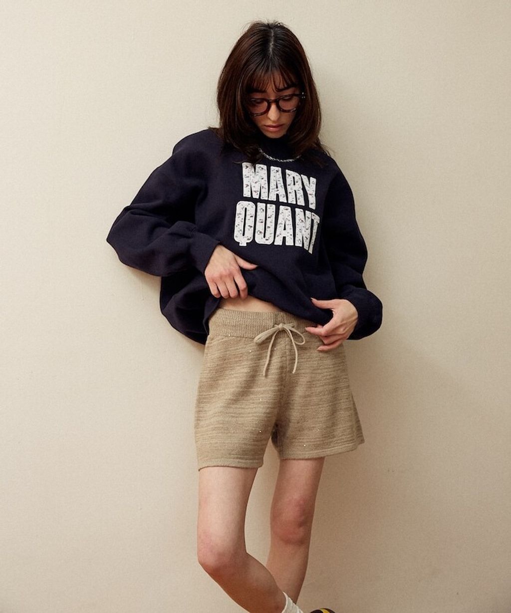 MARY QUANT 亮片點綴柔軟親膚針織短褲_25