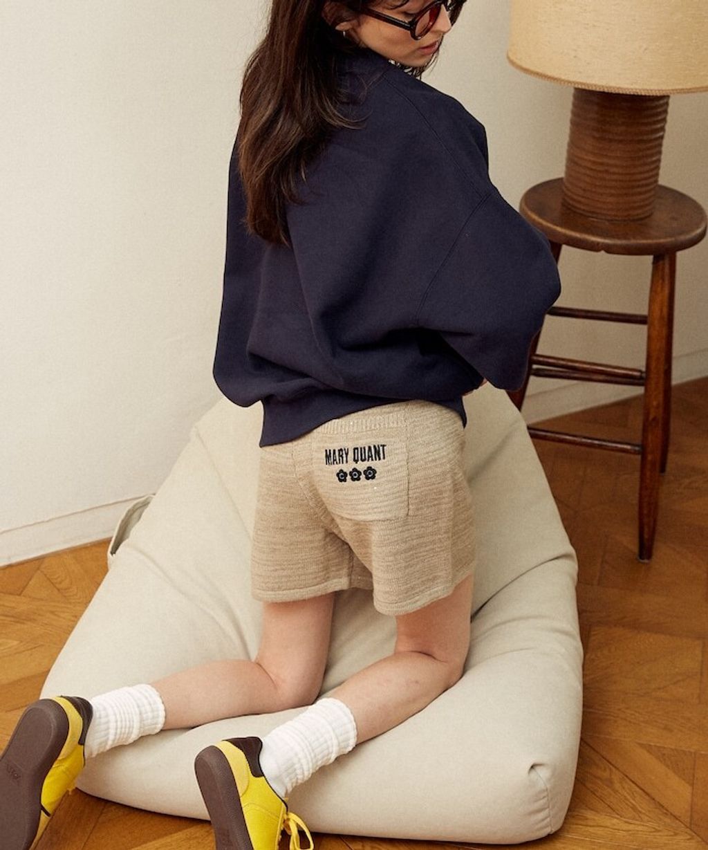 MARY QUANT 亮片點綴柔軟親膚針織短褲_24