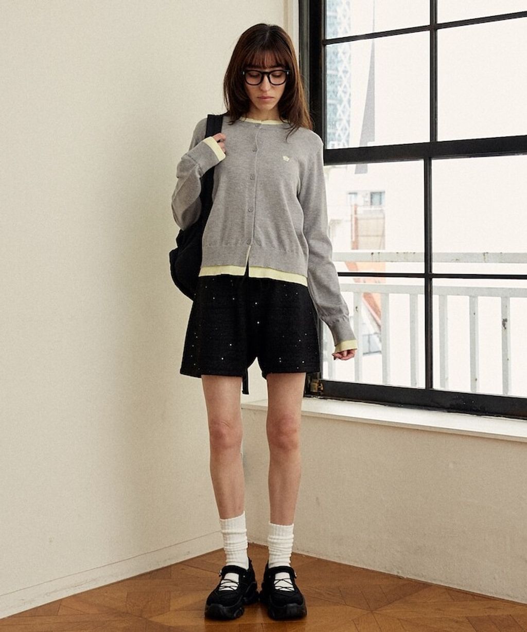 MARY QUANT 亮片點綴柔軟親膚針織短褲_46