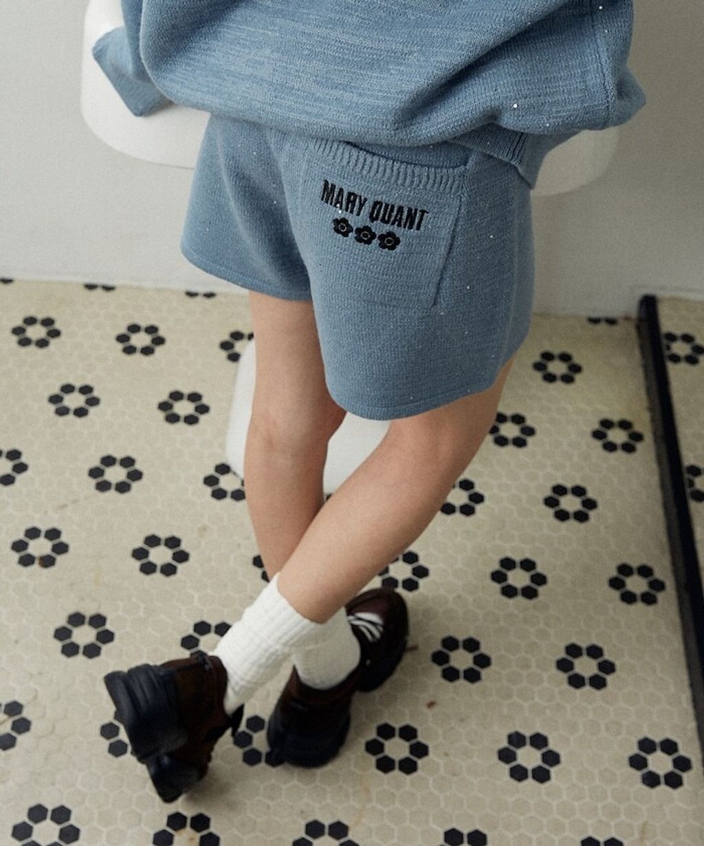 MARY QUANT 亮片點綴柔軟親膚針織短褲_31