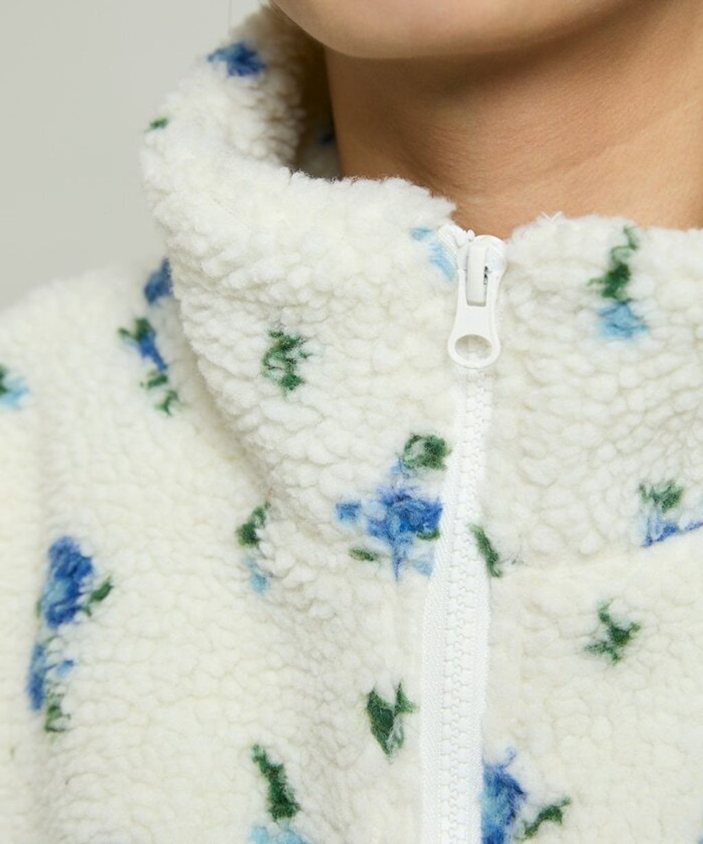 MARY QUANT 花卉印花蓬鬆保暖羊羔絨外套_30