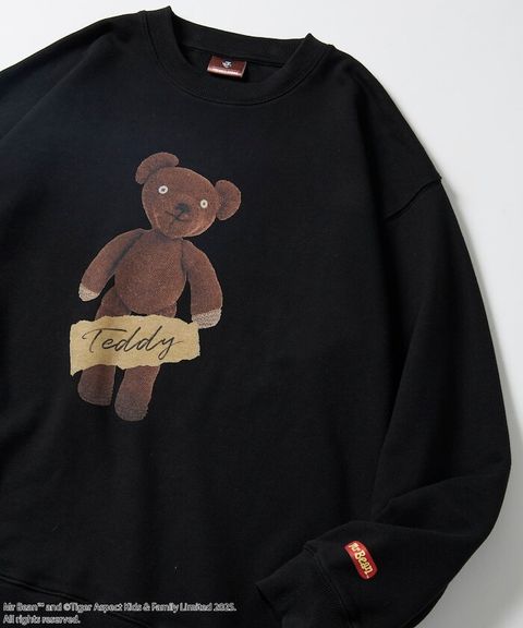 Mr. Bean × FREAKS STORE Teddy印花圓領厚磅大學T_1