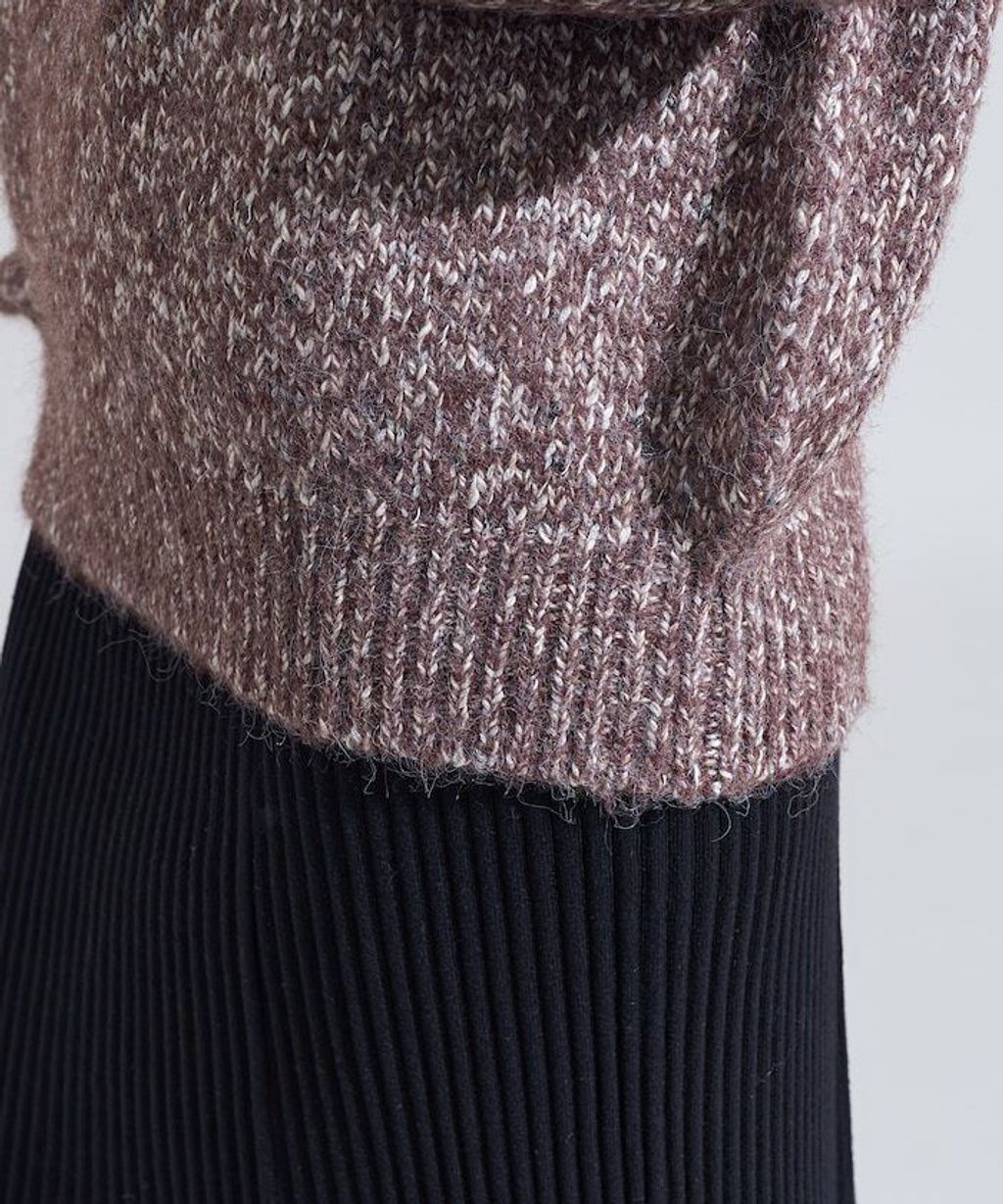 FREAKS STORE V領寬鬆厚實針織上衣_36