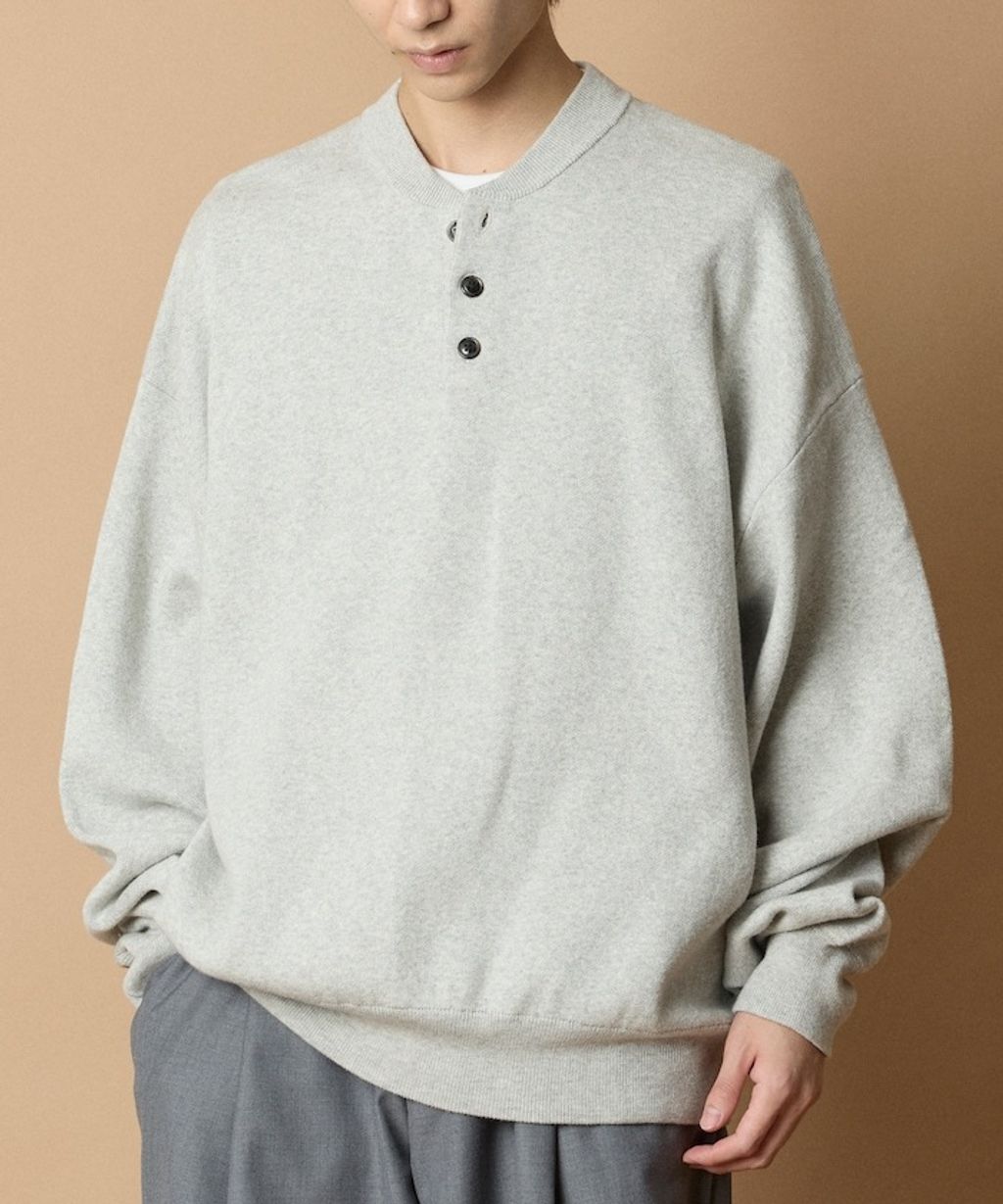 FREAKS STORE Relax Fit針織亨利領上衣_32