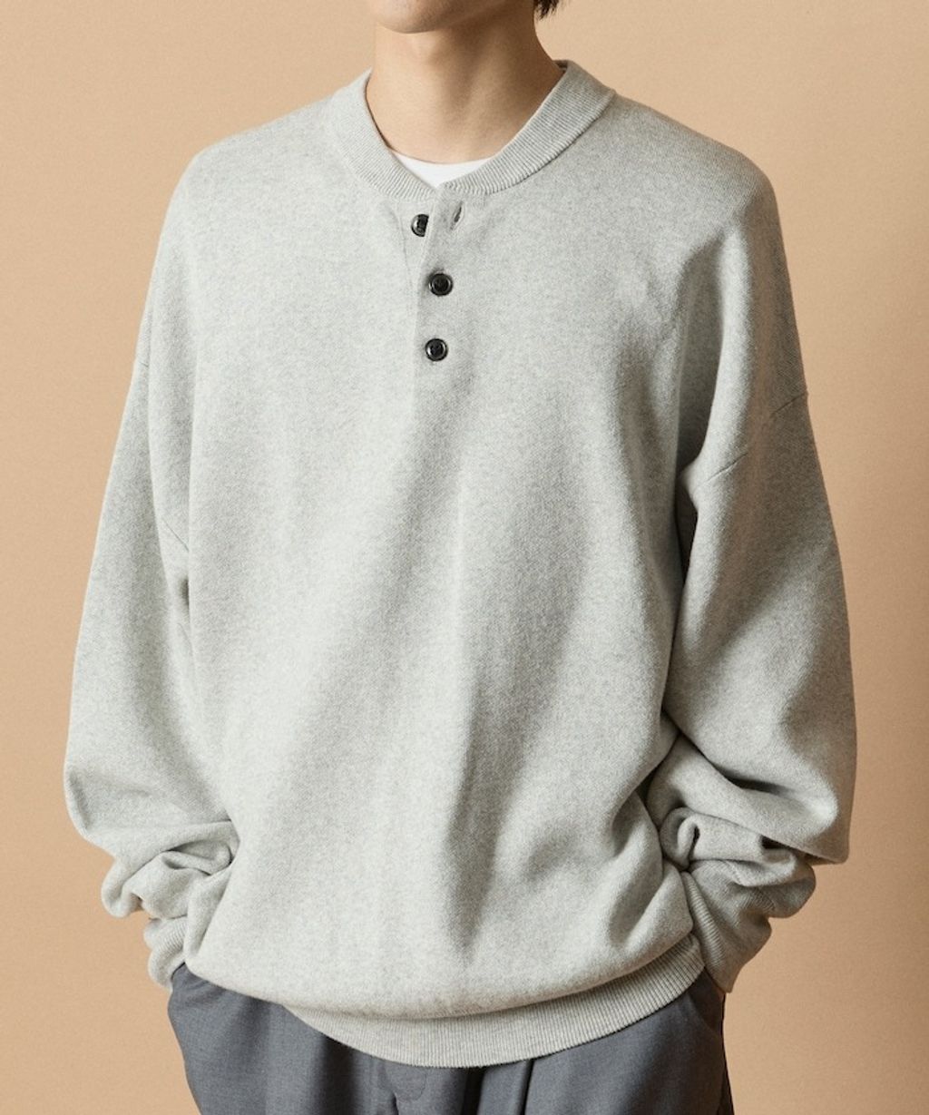 FREAKS STORE Relax Fit針織亨利領上衣_41