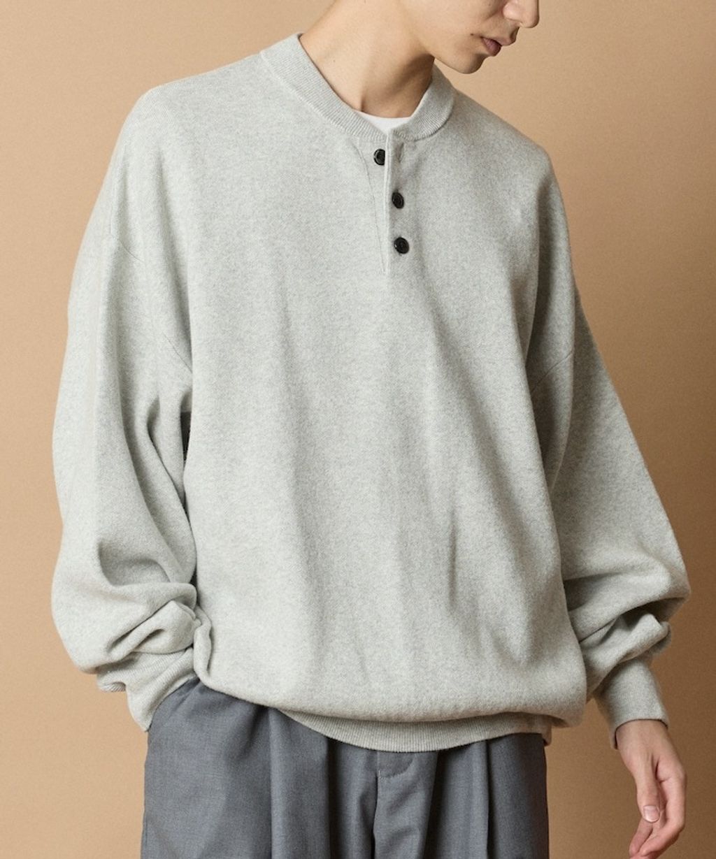 FREAKS STORE Relax Fit針織亨利領上衣_36