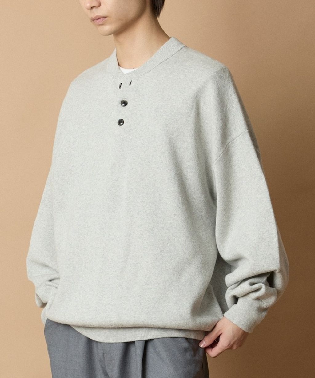 FREAKS STORE Relax Fit針織亨利領上衣_39