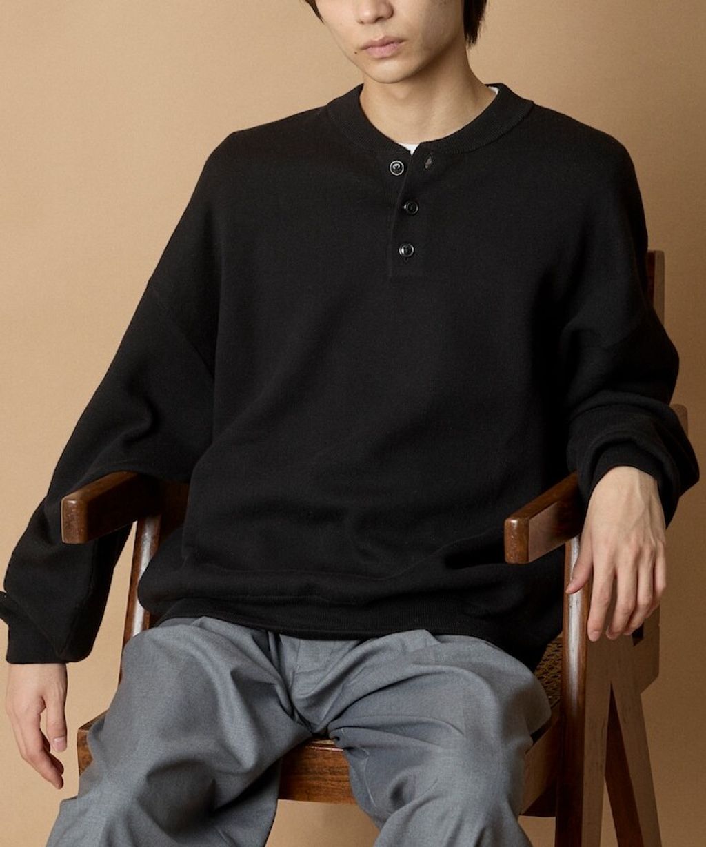 FREAKS STORE Relax Fit針織亨利領上衣_31