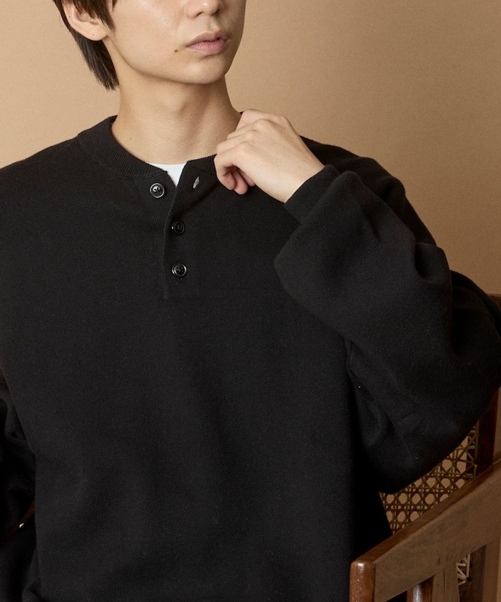 FREAKS STORE Relax Fit針織亨利領上衣_28