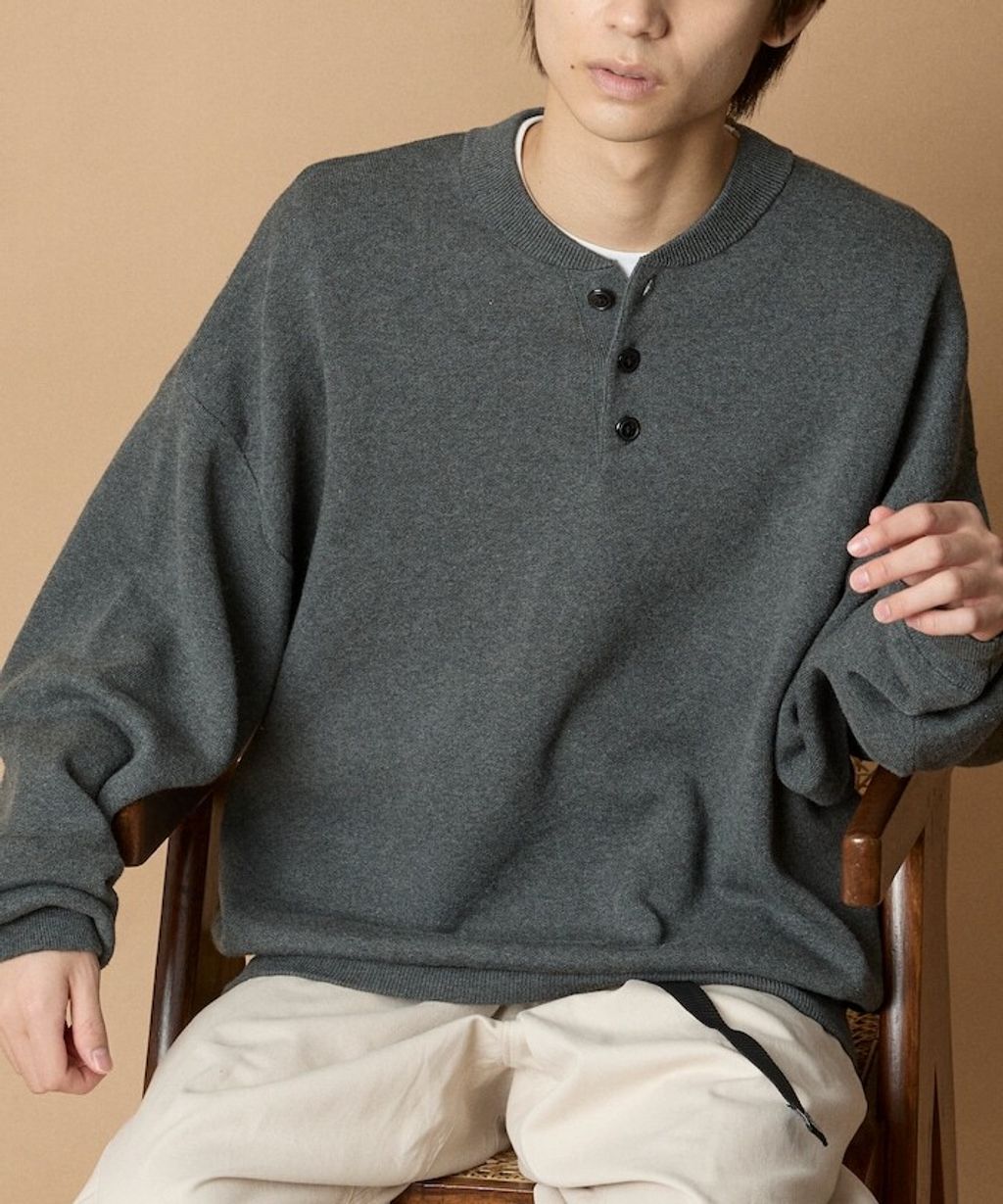 FREAKS STORE Relax Fit針織亨利領上衣_45