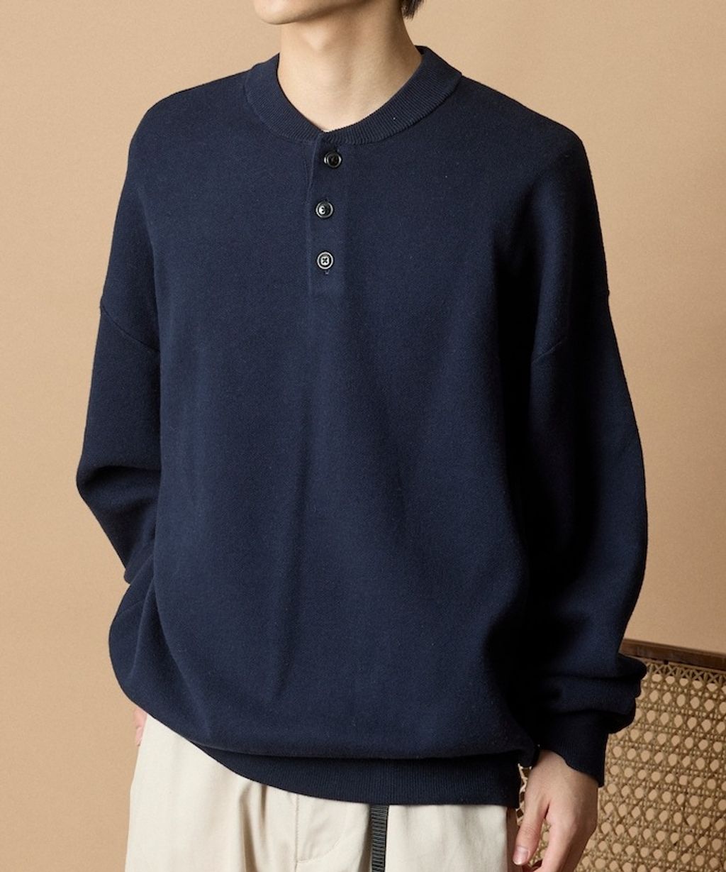 FREAKS STORE Relax Fit針織亨利領上衣_59