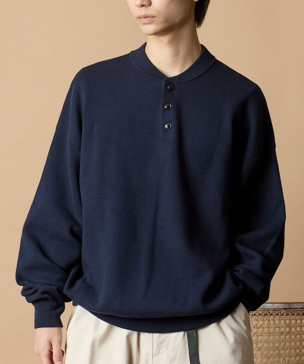 FREAKS STORE Relax Fit針織亨利領上衣_51