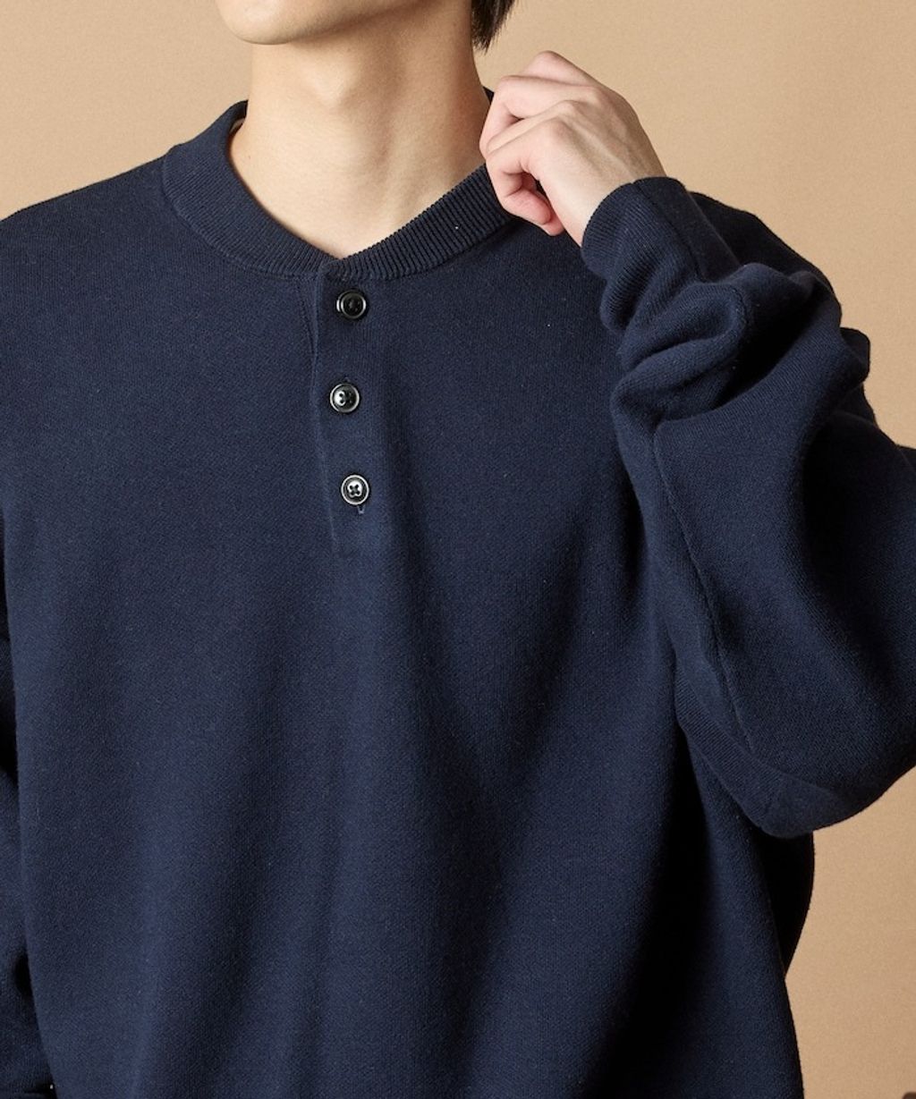 FREAKS STORE Relax Fit針織亨利領上衣_56