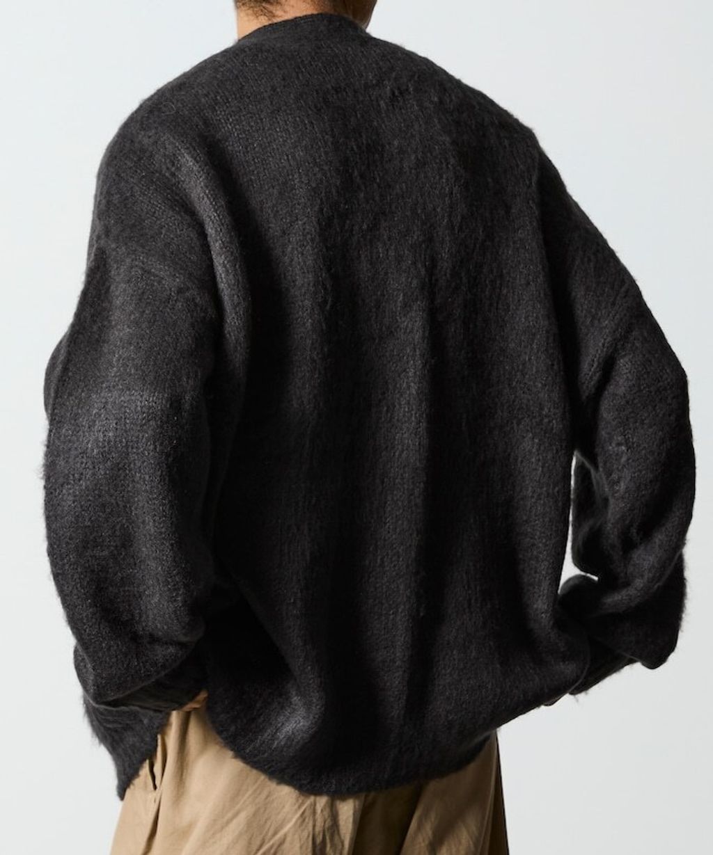 FREAKS STORE Relax Fit摩赫爾觸感長版毛絨針織開襟衫_21