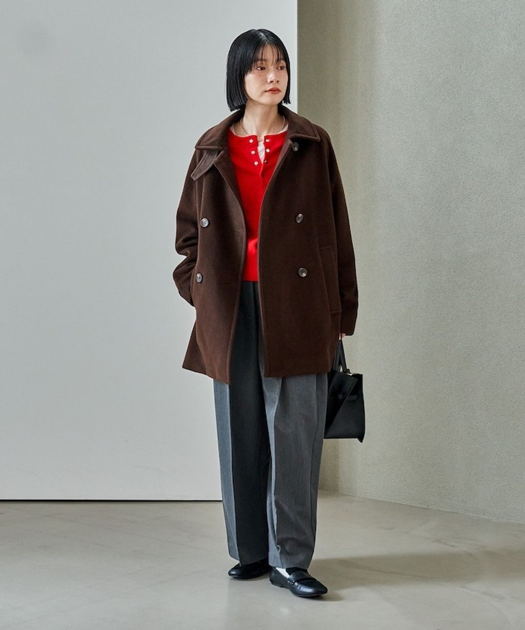 FREAKS STORE 94%高比例羊毛中長版高質感大衣外套_4