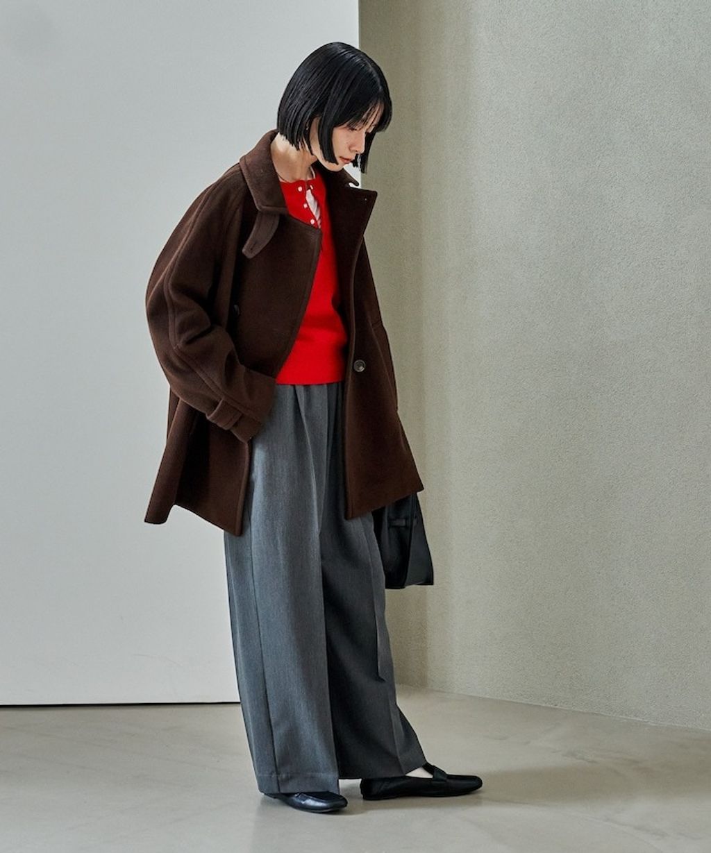 FREAKS STORE 94%高比例羊毛中長版高質感大衣外套_8