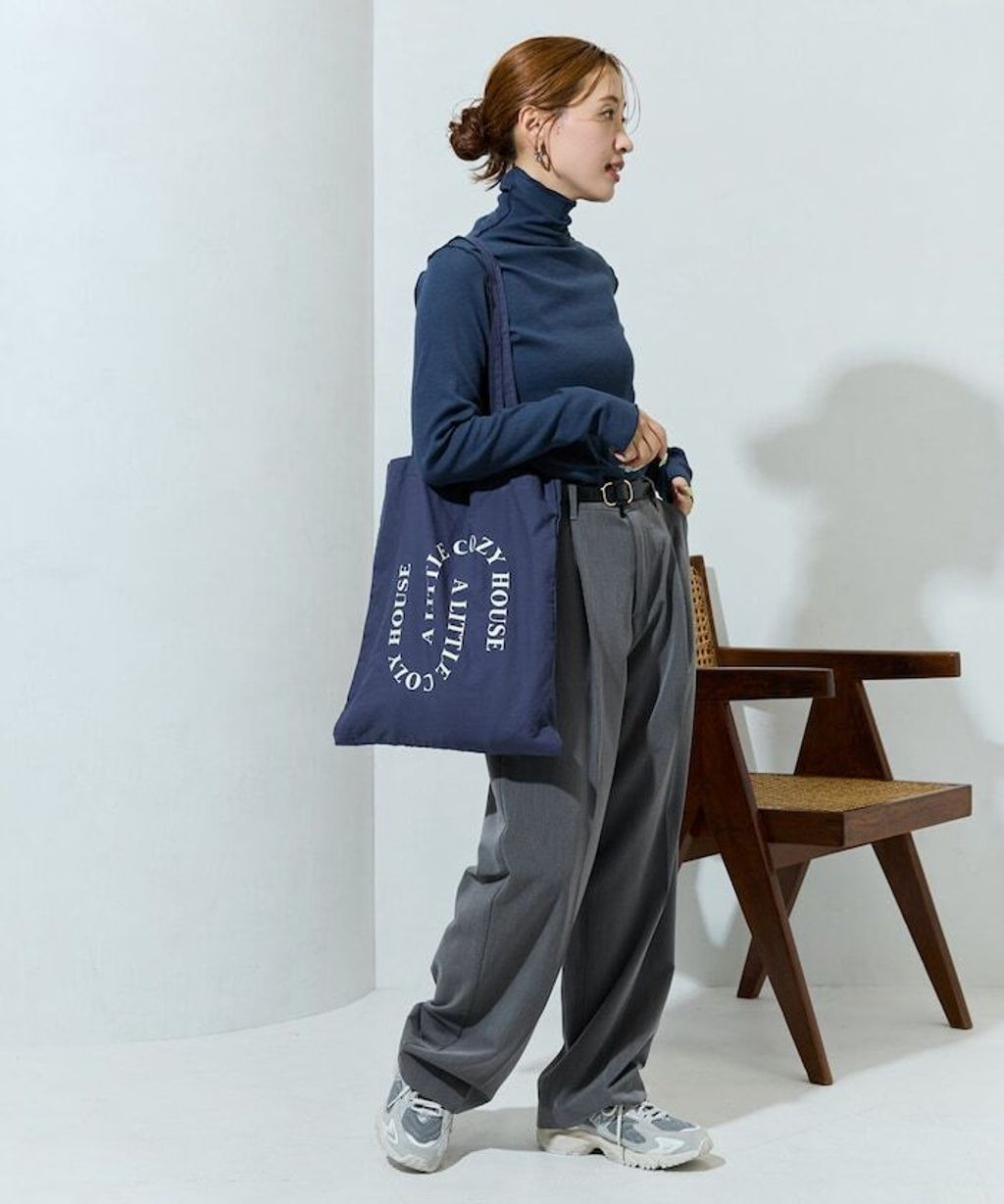 FREAKS STORE 吸濕發熱抗菌防臭羅紋捲邊高領長袖上衣_18