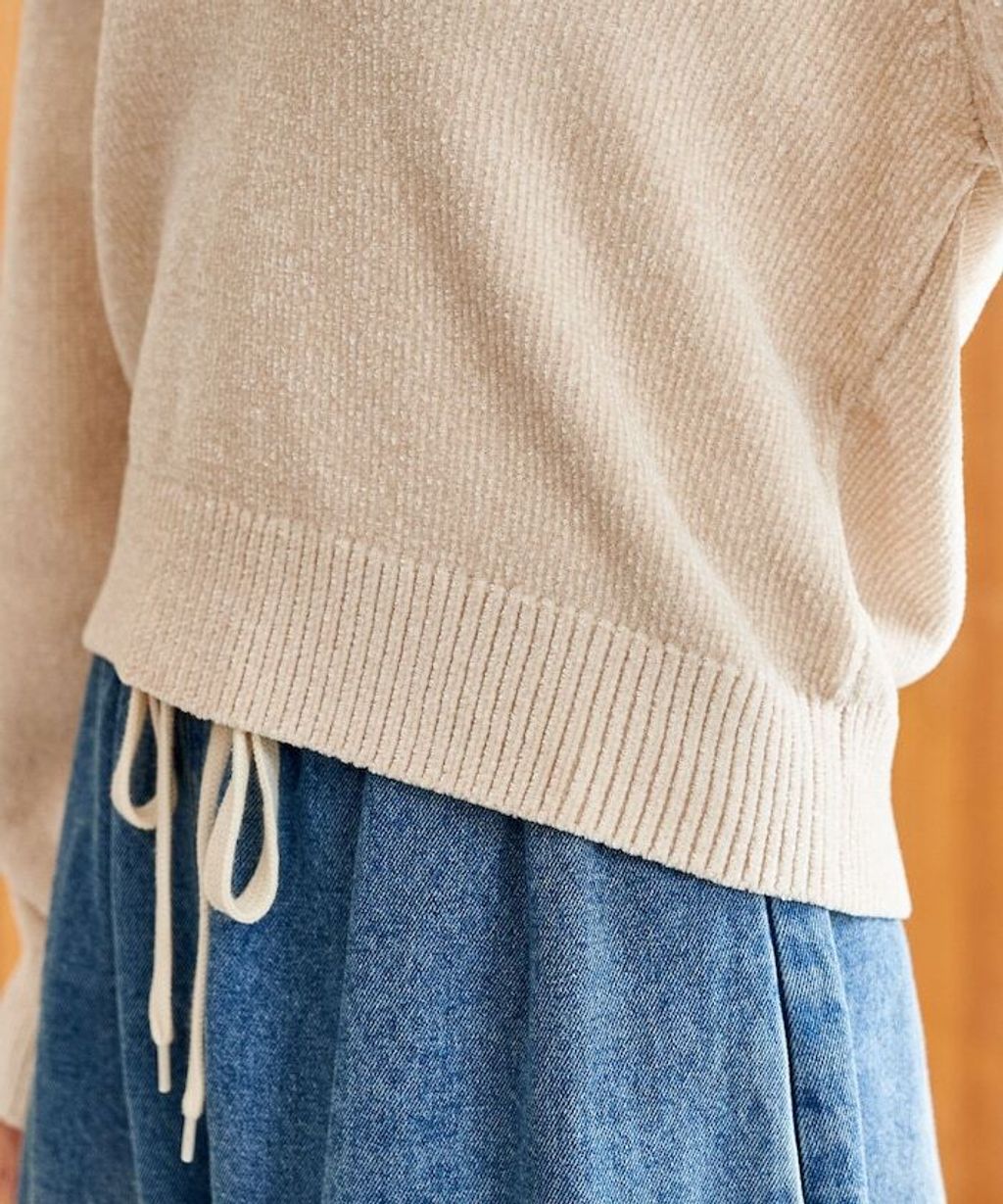 FREAKS STORE 毛絨紗線開領POLO針織上衣_57