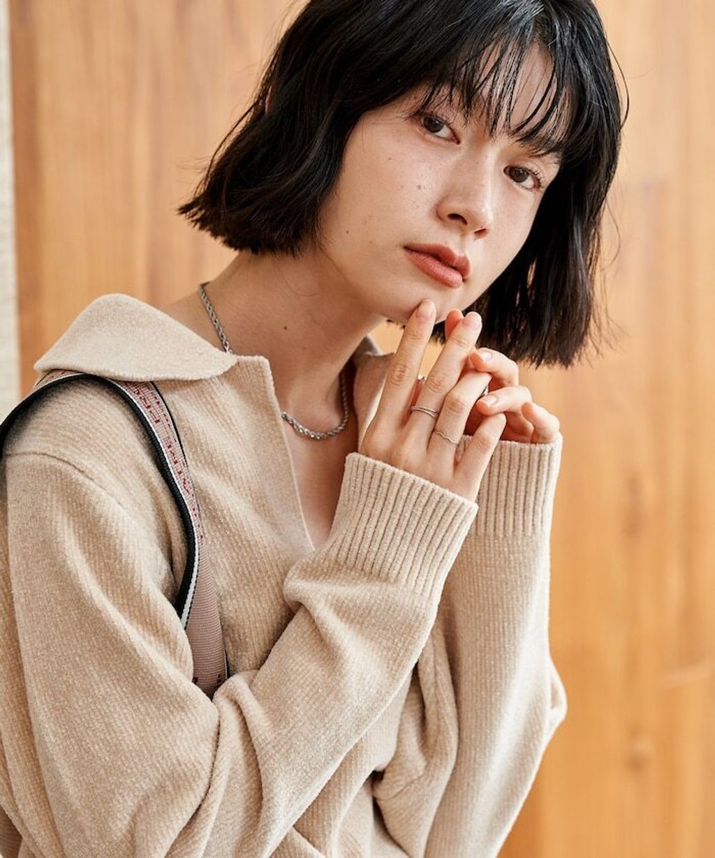 FREAKS STORE 毛絨紗線開領POLO針織上衣_47