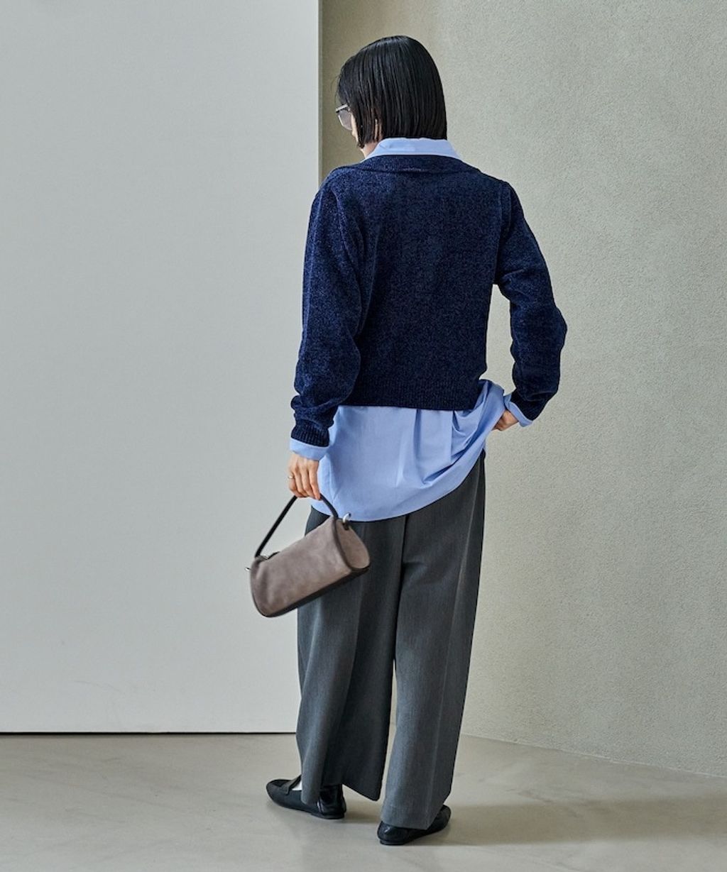 FREAKS STORE 毛絨紗線開領POLO針織上衣_29