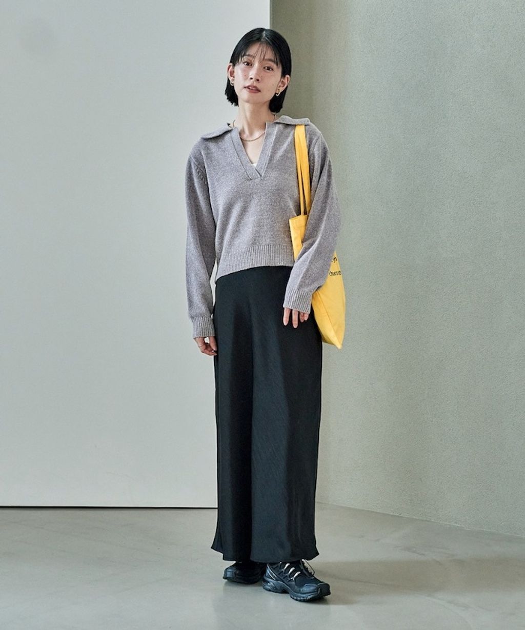 FREAKS STORE 毛絨紗線開領POLO針織上衣_14