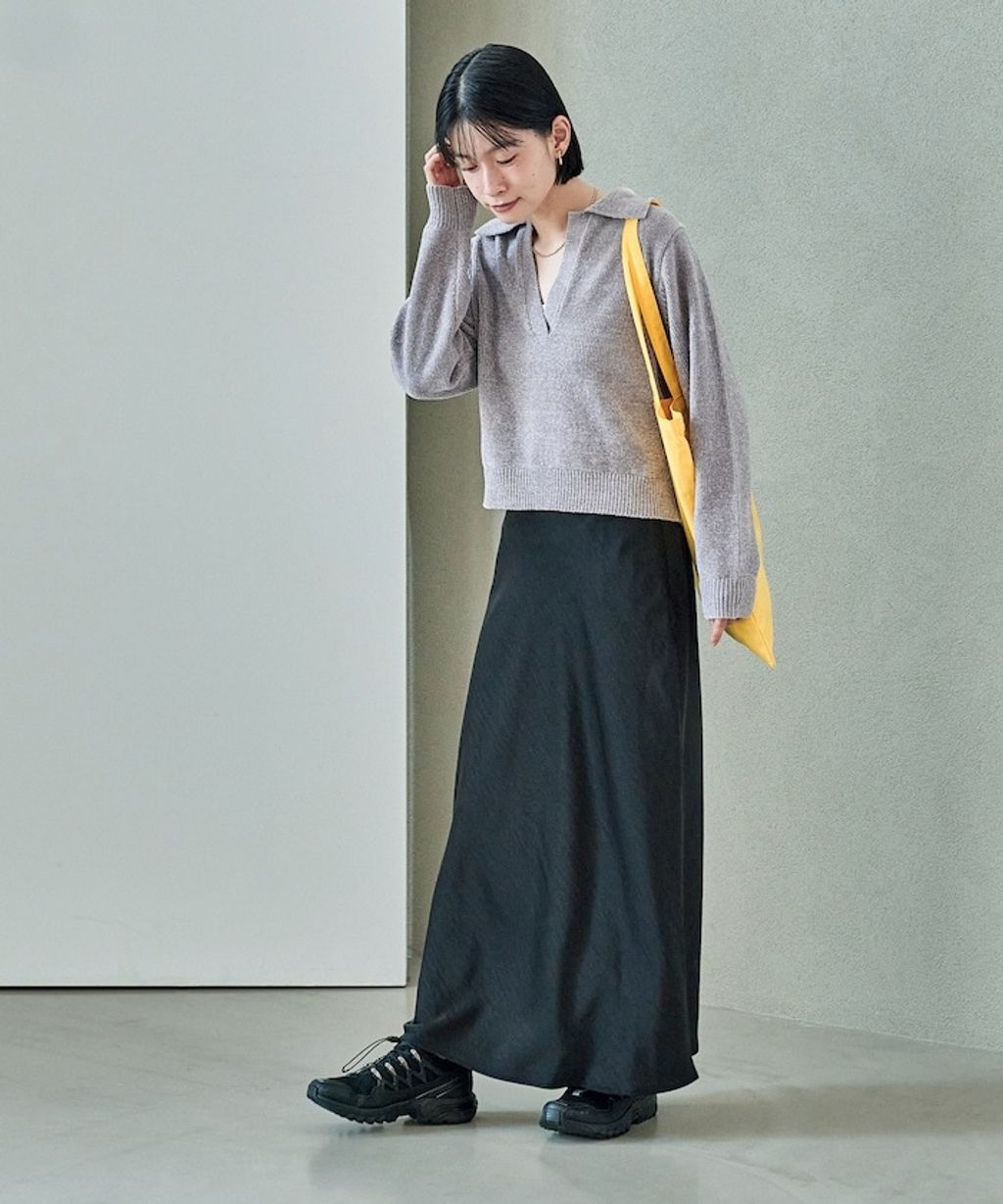 FREAKS STORE 毛絨紗線開領POLO針織上衣_15