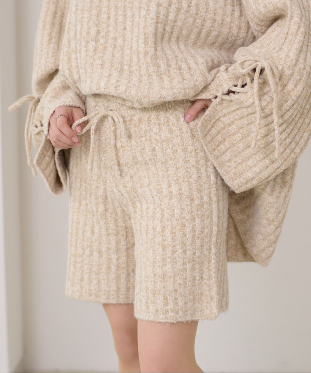 apres jour clair 暖感紋理針織短褲_3