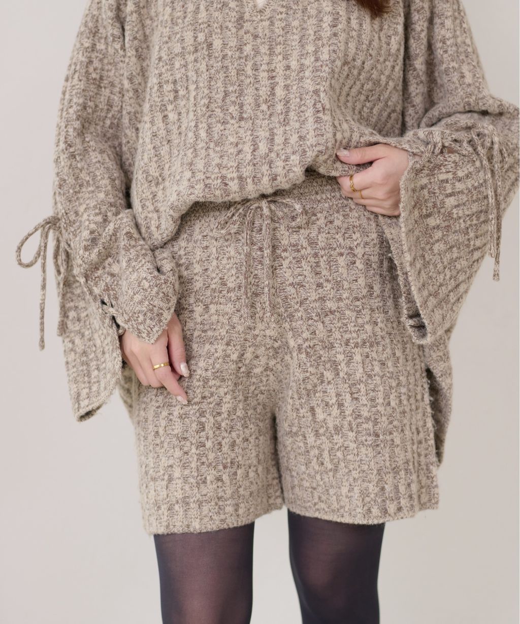 apres jour clair 暖感紋理針織短褲_1