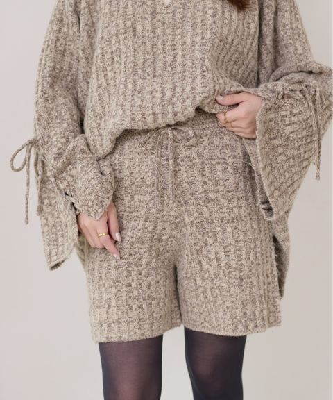 apres jour clair 暖感紋理針織短褲_1