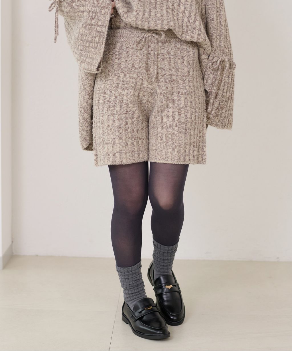 apres jour clair 暖感紋理針織短褲_8