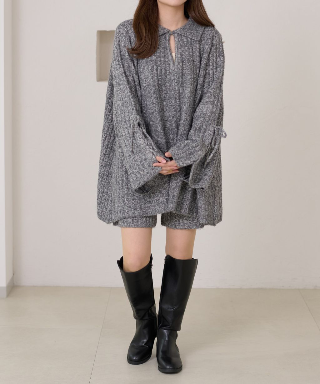 apres jour clair 暖感紋理針織短褲_20