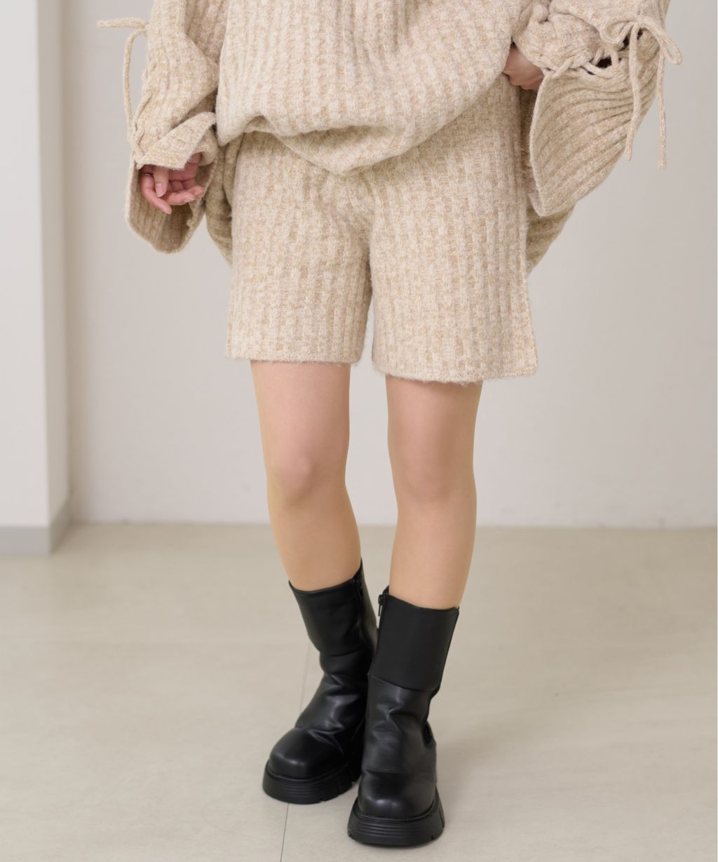 apres jour clair 暖感紋理針織短褲_16