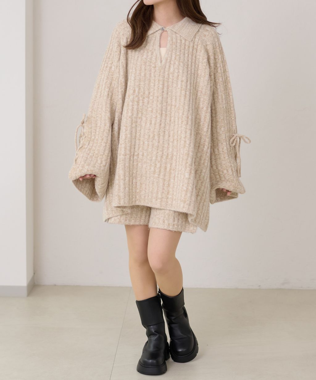 apres jour clair 暖感紋理針織短褲_12