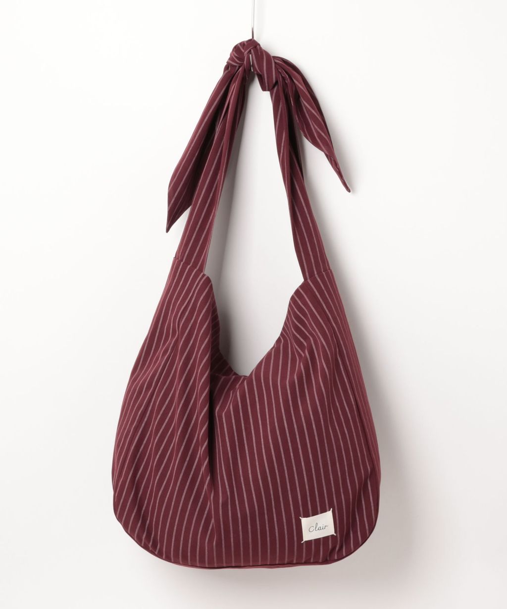 apres jour clair 條紋蝴蝶綁帶寬底托特包_24