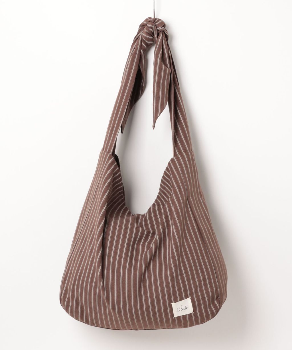 apres jour clair 條紋蝴蝶綁帶寬底托特包_22