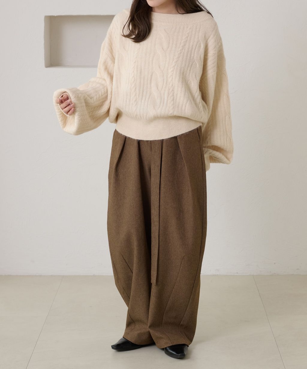 apres jour clair 平口麻花針織上衣_6