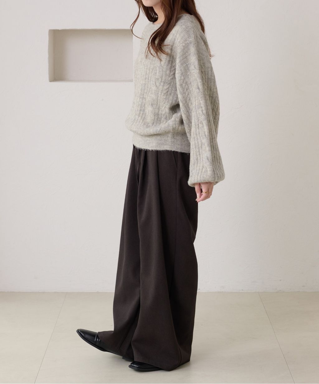 apres jour clair 平口麻花針織上衣_35