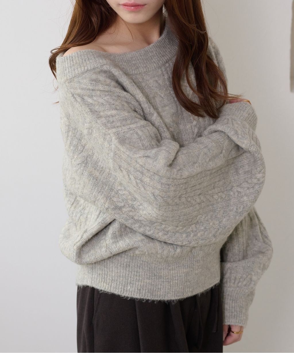 apres jour clair 平口麻花針織上衣_31