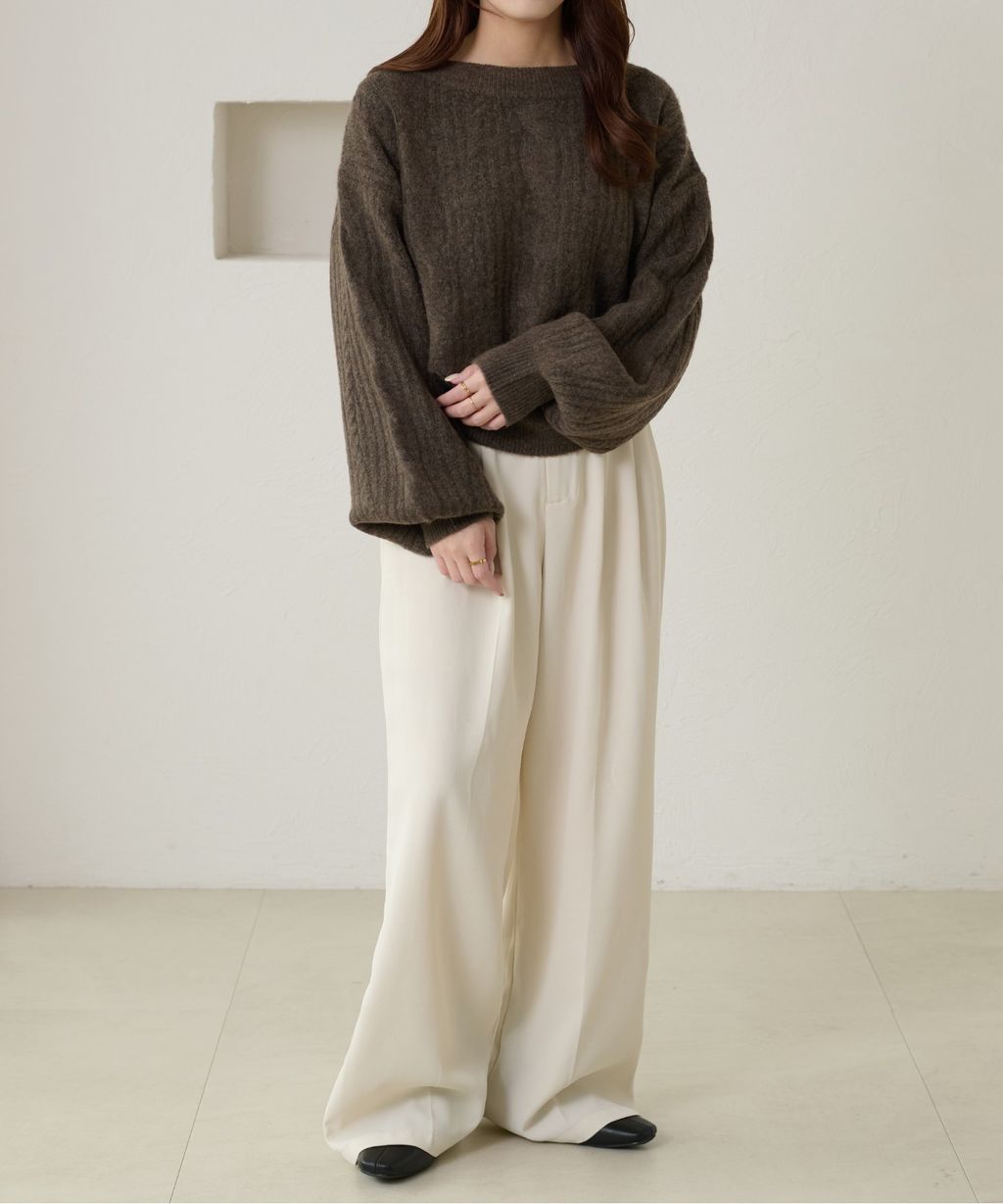 apres jour clair 平口麻花針織上衣_22