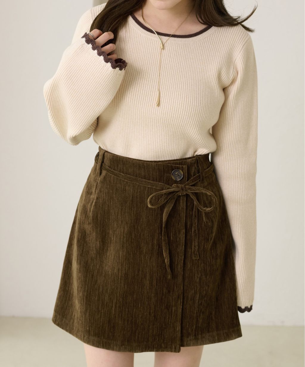 apres jour clair 喇叭袖口羅紋針織上衣_17