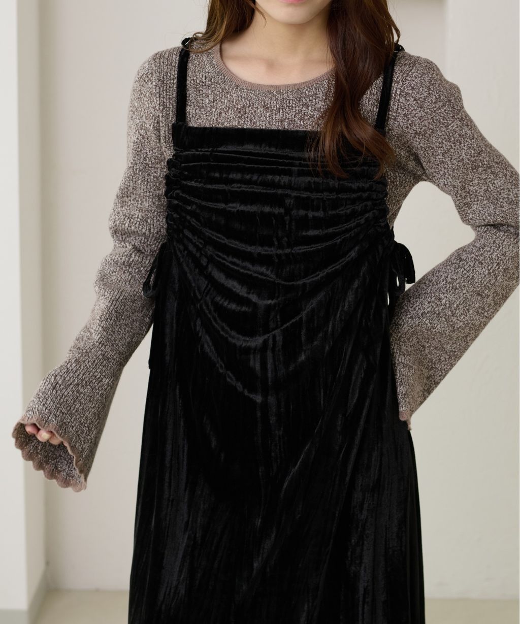 apres jour clair 喇叭袖口羅紋針織上衣_21