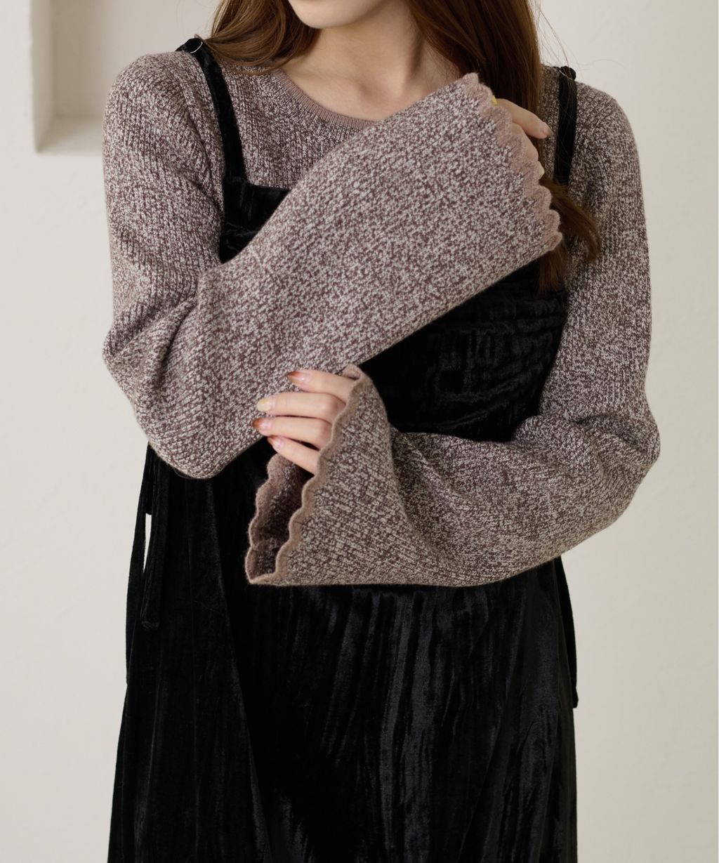 apres jour clair 喇叭袖口羅紋針織上衣_27