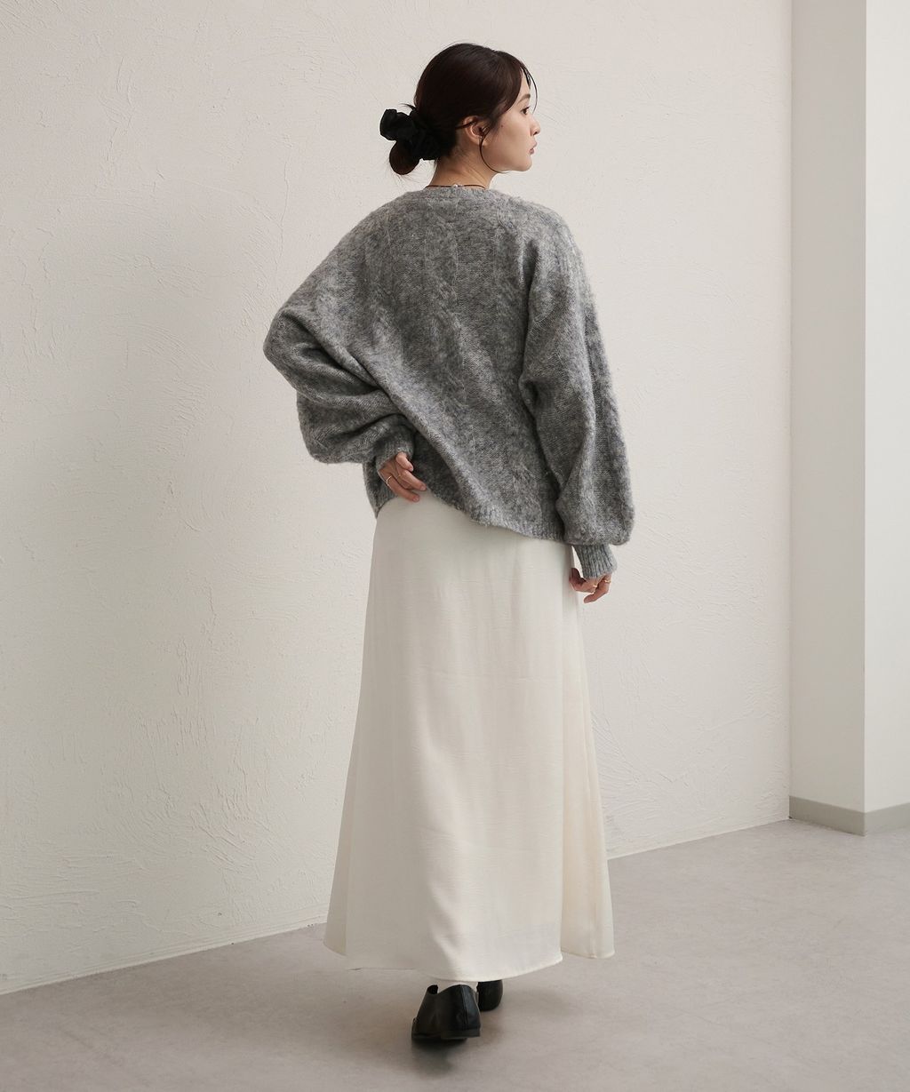apres jour clair 澎袖Oversize混紗針織親膚毛衣_11
