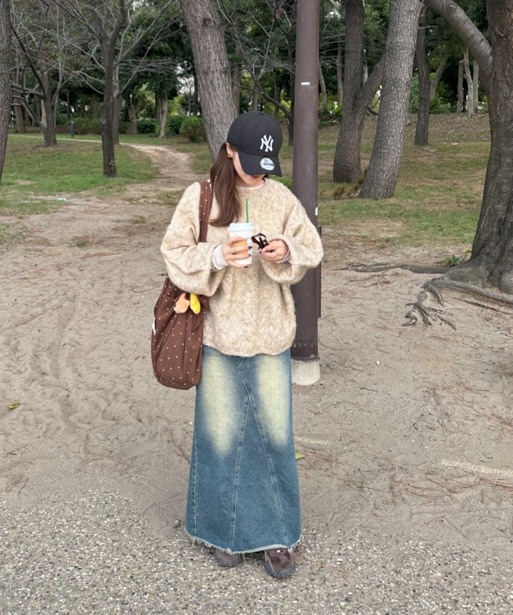 apres jour clair 澎袖Oversize混紗針織親膚毛衣_18