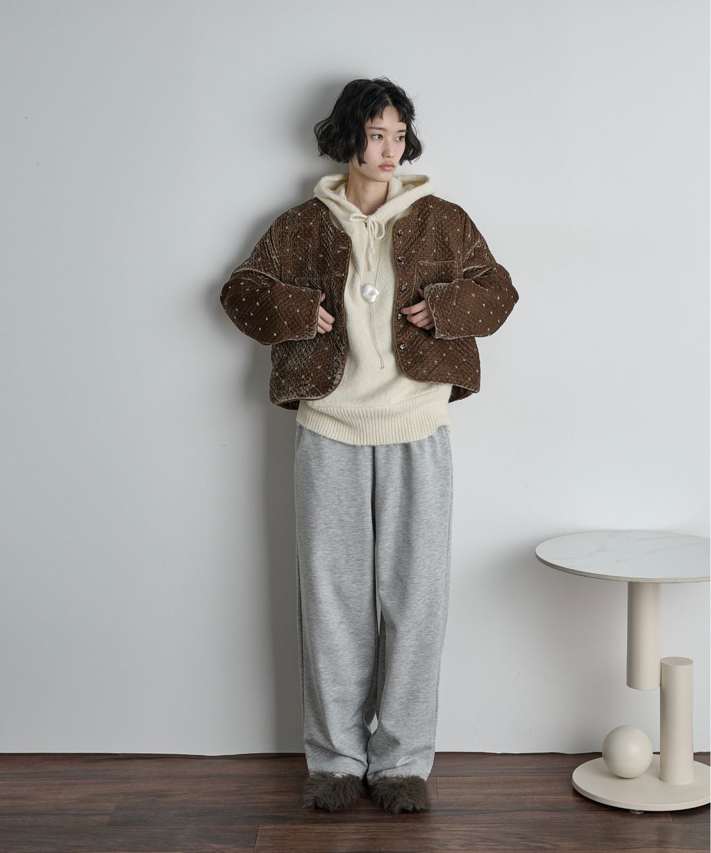 THE YOn 慵懶寬鬆羊毛混紗針織連帽上衣_13