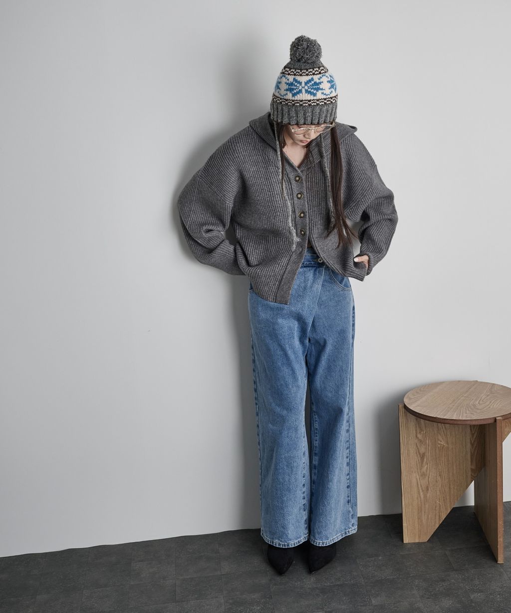 THE YOn 羅紋針織連帽開襟衫_42